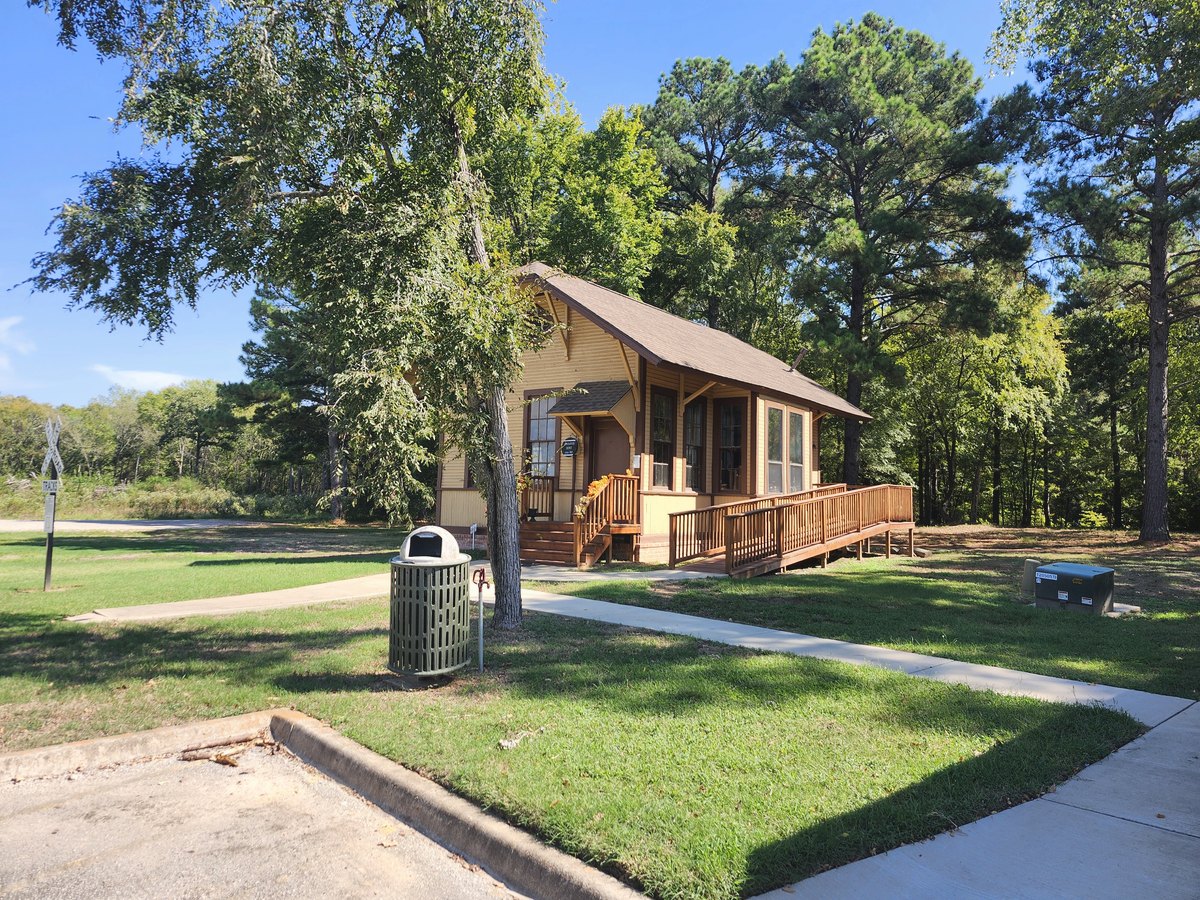 The old Chandler railroad depot building on the museum grounds